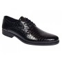 Pantofi barbati de gala - eleganti din piele naturala croco lac Ciucaleti Lorenzo 819